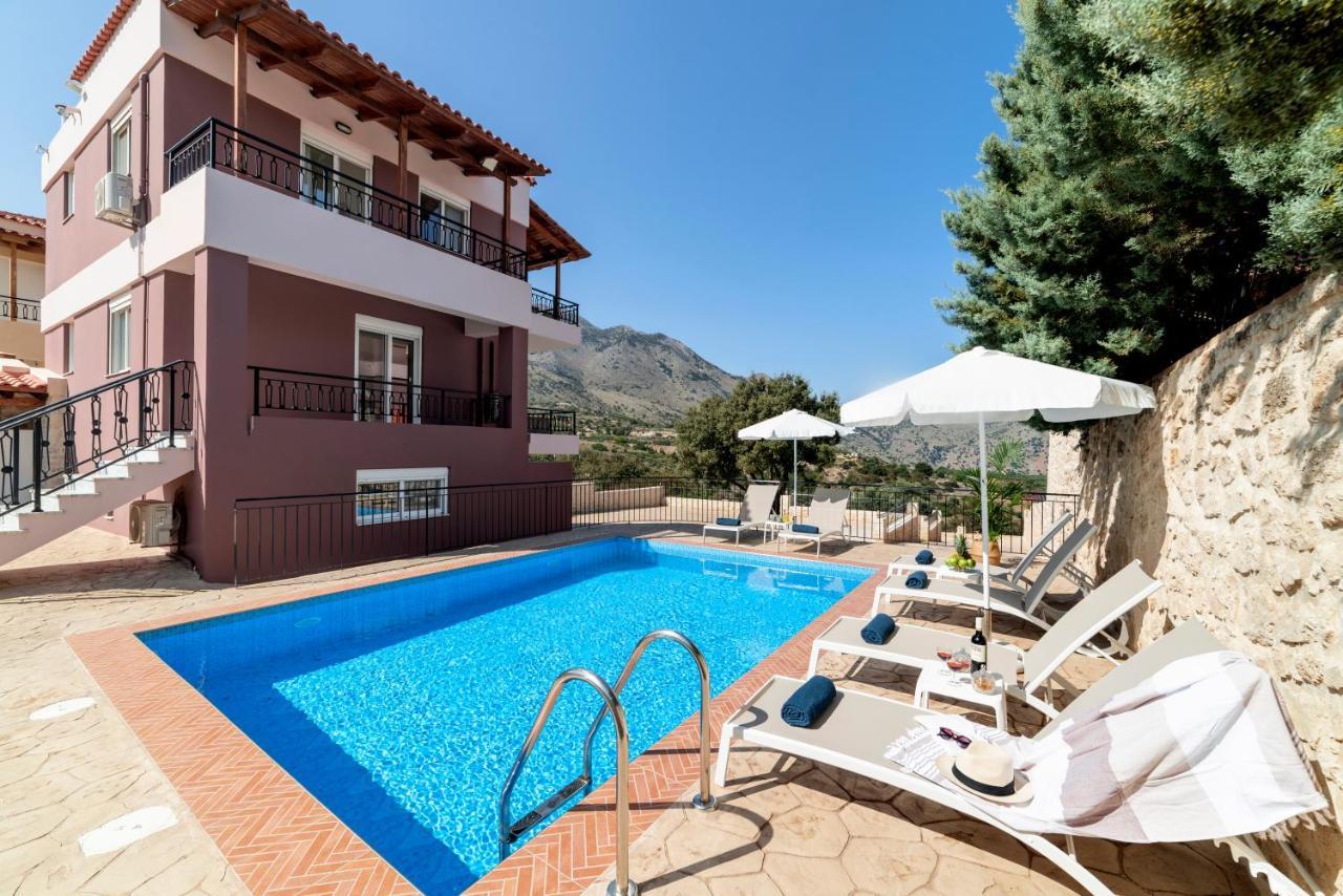 Villa Kermes Heated Pool Kournas Экстерьер фото