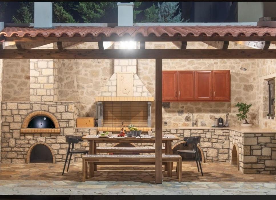 Villa Kermes Heated Pool Kournas Экстерьер фото