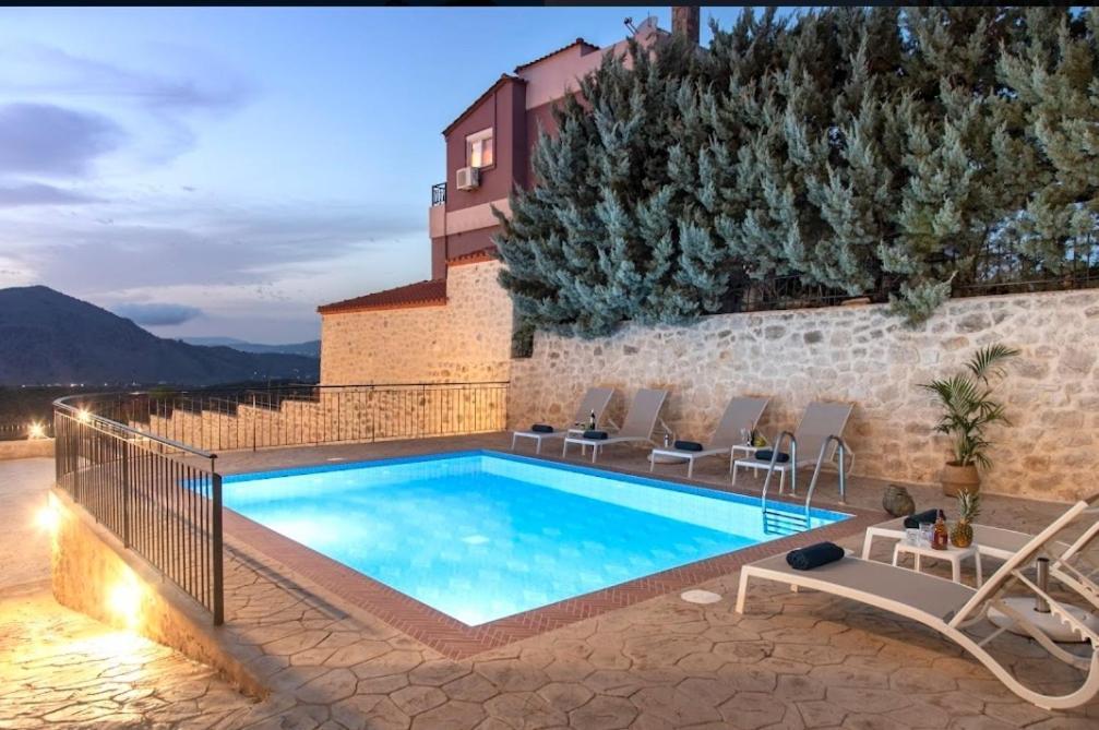 Villa Kermes Heated Pool Kournas Экстерьер фото
